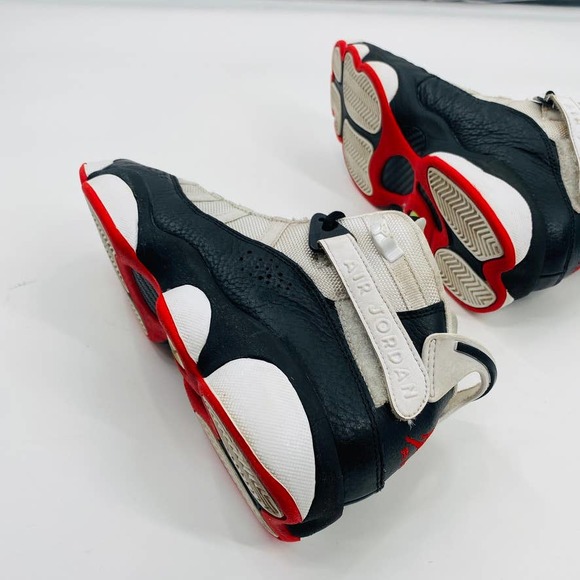 Air Jordan 6 Rings “He Got Game” (GS) Black University Red White Sz 6.5 Y Wmns 8 - Picture 7 of 15